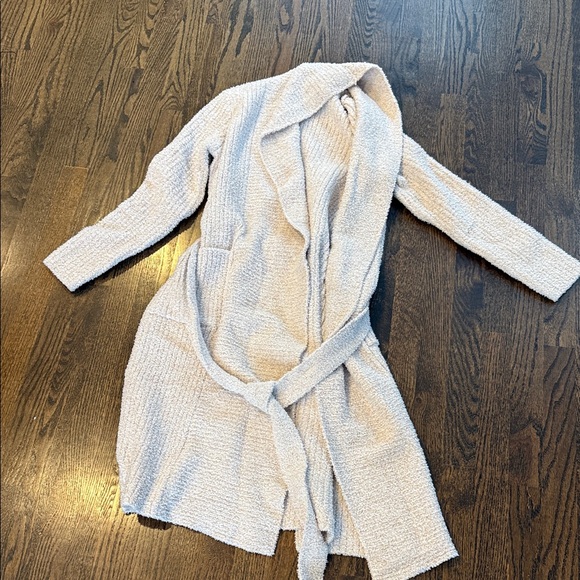 Members mark cozy small knit robe Cream Women's Sweater NWOT - Picture 3 of 7